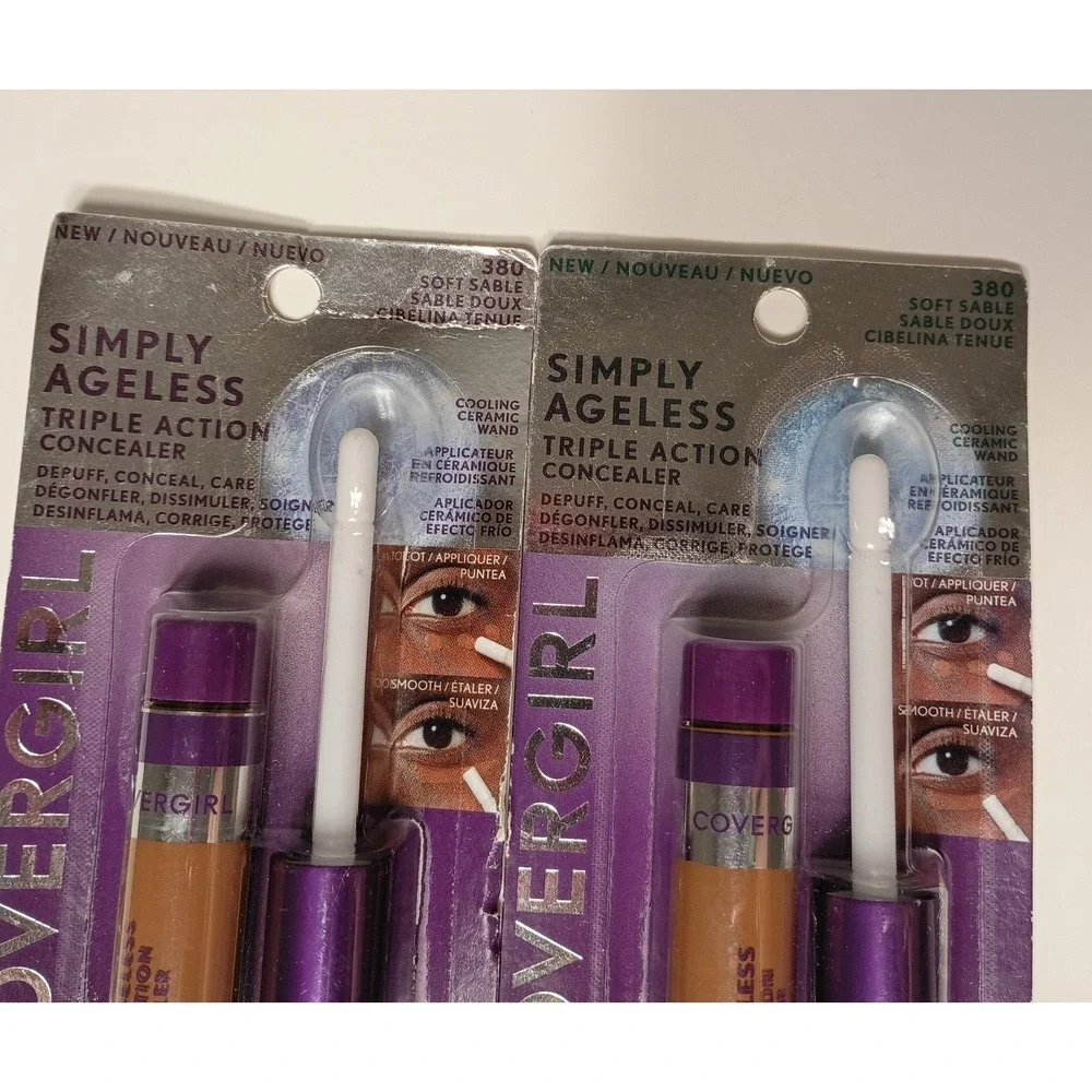 2- Covergirl Simply Ageless Triple Action Concealer #380 Soft‎ Sable